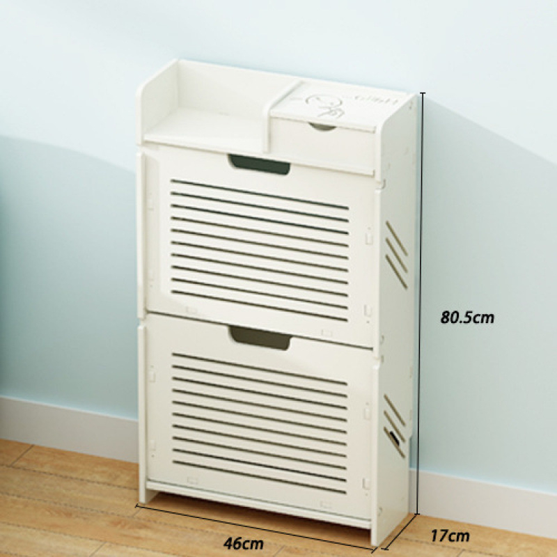 Bejárati ajtóhoz való többemeletes cipőállvány, műanyagból, modell 12, hely 41, vízálló és penészálló, testreszabható a tervekkel összhangban