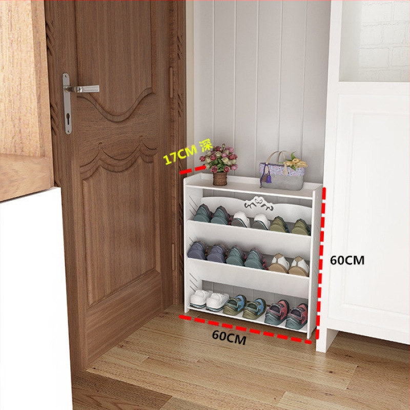 Bejárati ajtóhoz való többemeletes cipőállvány, műanyagból, modell 12, hely 41, vízálló és penészálló, testreszabható a tervekkel összhangban