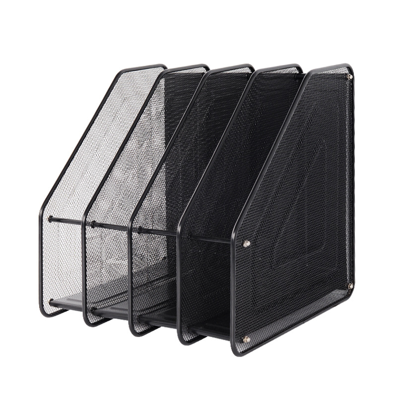 Metalni držač za datoteke – stolni organizator, četverostruka montaža, model Quadruple Assembly