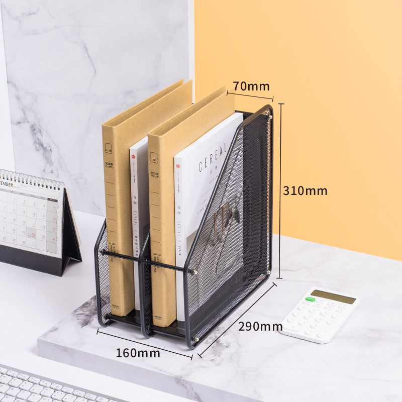 Metalni držač za datoteke – stolni organizator, četverostruka montaža, model Quadruple Assembly