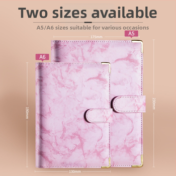 Σημειωματάριο με εξωτερική επένδυση συνθετικού δέρματος, δέσιμο με αποσπώμενα φύλλα, εσωτερικό Daolin χαρτί, βάρος χαρτιού: άλλο, στυλ: δημιουργικό ρεύμα