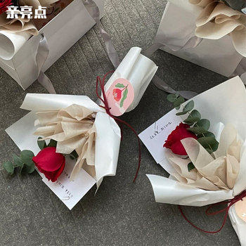 Χαρτί εσωτερικής συσκευασίας λουλουδιών, αδιάβροχο και αποσπώμενο περιτύλιγμα για μπουκέτο, 30×30 cm, 40 φύλλα ανά συσκευασία, μοντέλο HJ10CQSNNMB-01, σε ποικιλία χρωμάτων