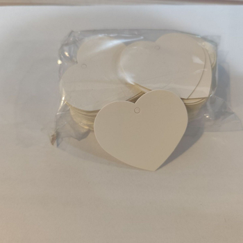 Hangtag Ημέρας του Αγίου Βαλεντίνου – κενή κάρτα ευχών από Kraft χαρτί, offset εκτύπωση, 100 φύλλα ανά σετ, προσαρμόσιμη