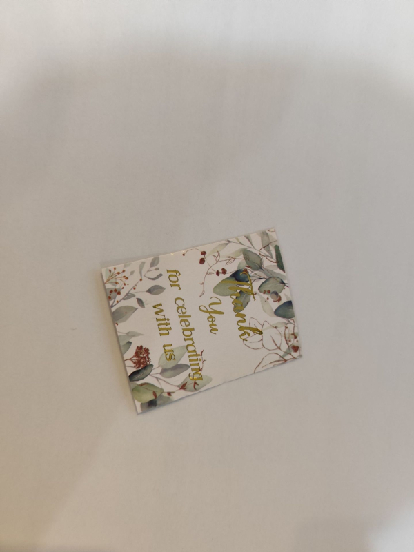 Хангтаг за Свети Валентин – картичка за пожелания от крафт хартия, офсетен печат, 100 листа в пакет, персонализирана