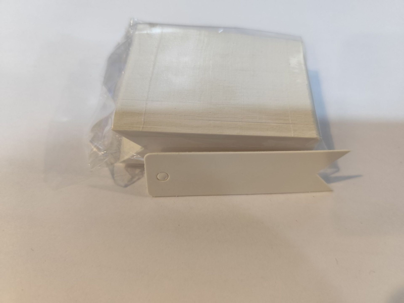 Хангтаг за Свети Валентин – картичка за пожелания от крафт хартия, офсетен печат, 100 листа в пакет, персонализирана