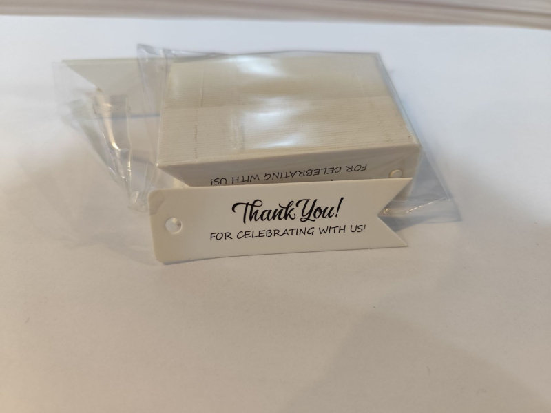 Хангтаг за Свети Валентин – картичка за пожелания от крафт хартия, офсетен печат, 100 листа в пакет, персонализирана