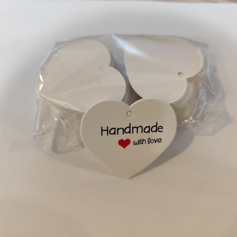 Hangtag Valentino dienai – kraft popieriaus tuščia dovanų atvirutė, ofsetinis spausdinimas, 100 lapų pakuotėje, pritaikoma