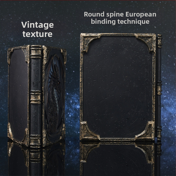 Σημειωματάριο με νήμα-δέσιμο, ρετρό στυλ με ζωική θεματολογία, σελίδες από ακατέργαστο πολτό ξύλου, χαρτί 40 g, δημιουργικός σχεδιασμός