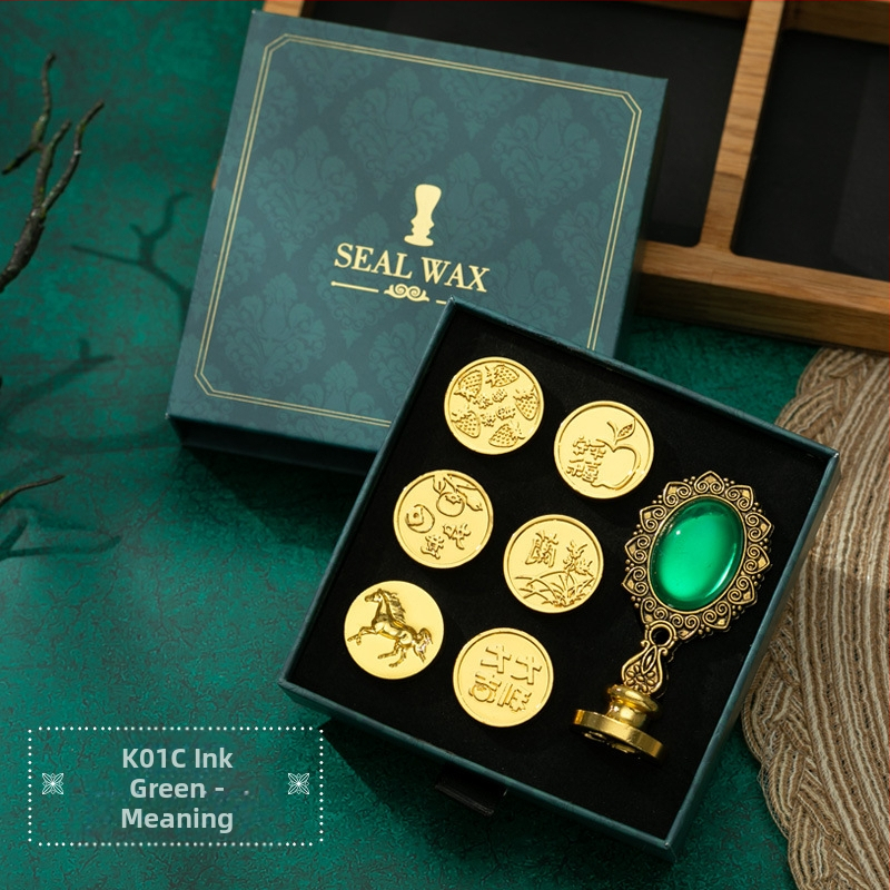 Round viaszpecsét készlet, Modell K13 + k01c, Nettó tömeg: 0.35 kg, Termékkategória: viaszpecsét, Engedélyezett magánmárkák: Igen