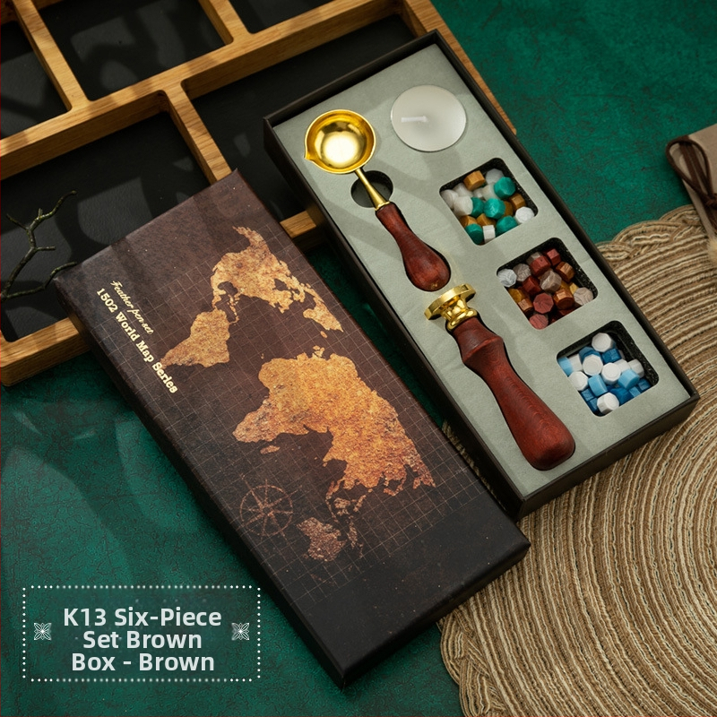 Round viaszpecsét készlet, Modell K13 + k01c, Nettó tömeg: 0.35 kg, Termékkategória: viaszpecsét, Engedélyezett magánmárkák: Igen