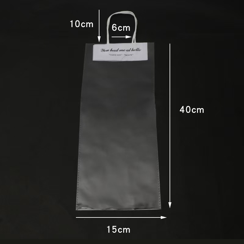 Pungi OPP pentru buchete, disponibile imediat, ambalaj final, tehnică de lipire, 10 bucăți