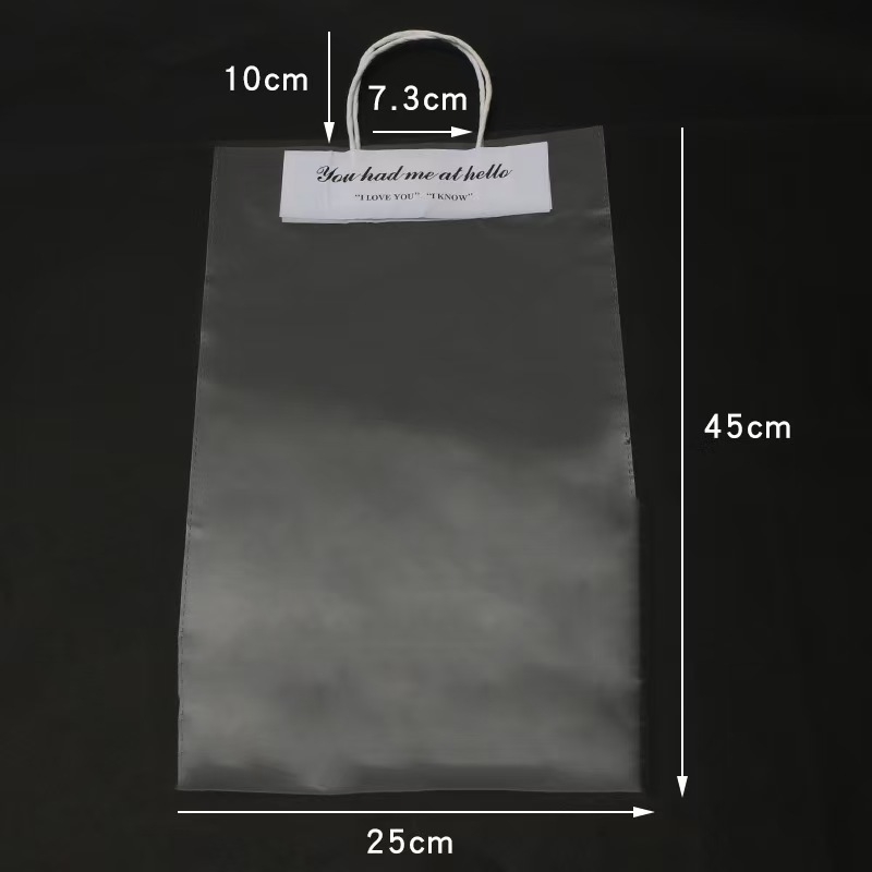 Pungi OPP pentru buchete, disponibile imediat, ambalaj final, tehnică de lipire, 10 bucăți