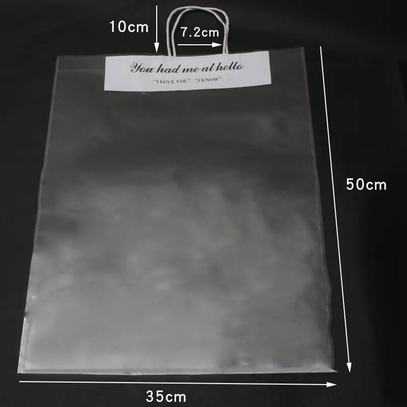 Pungi OPP pentru buchete, disponibile imediat, ambalaj final, tehnică de lipire, 10 bucăți