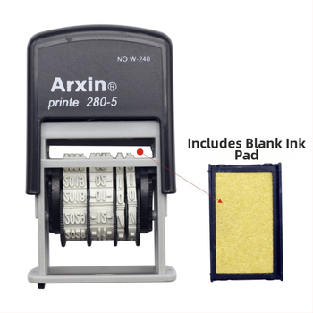 Σφραγίδα ημερομηνίας — επιστροφή μελανιού; Εκτύπωση ημερομηνίας με ανάστροφο μελάνι (Υλικό: Πλαστικό; Σχήμα: Εκτύπωση ημερομηνίας με ανάστροφο μελάνι; Χρήση: Εκτύπωση ημερομηνίας; Χαρακτηριστικά: Επιστροφή μελανιού)