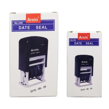 Σφραγίδα ημερομηνίας — επιστροφή μελανιού; Εκτύπωση ημερομηνίας με ανάστροφο μελάνι (Υλικό: Πλαστικό; Σχήμα: Εκτύπωση ημερομηνίας με ανάστροφο μελάνι; Χρήση: Εκτύπωση ημερομηνίας; Χαρακτηριστικά: Επιστροφή μελανιού)