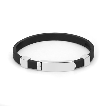 Βραχιόλι σιλικόνης unisex, γεωμετρικός σχεδιασμός, ενσωματωμένο Germanite, για αθλητισμό