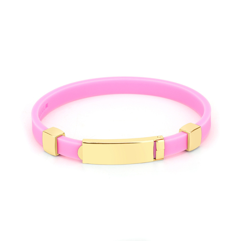 Szilikon karkötő, uniszex, geometriai kialakítás, Germanite beépítés, sport célokra