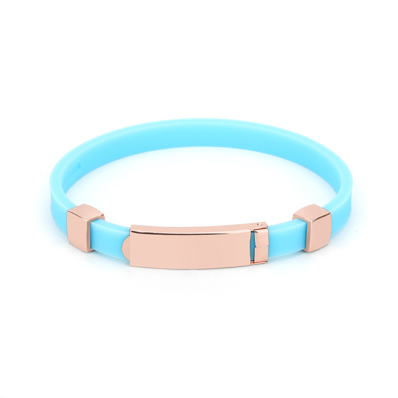 Szilikon karkötő, uniszex, geometriai kialakítás, Germanite beépítés, sport célokra