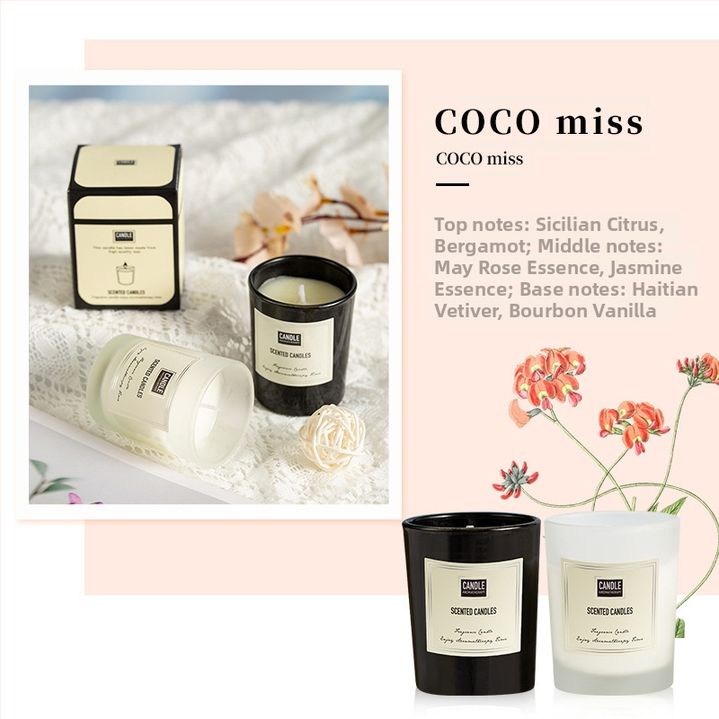 Aromaterapijas svece no sojas vaska, rokdarbs, cilindriska forma, OEM pielāgošana