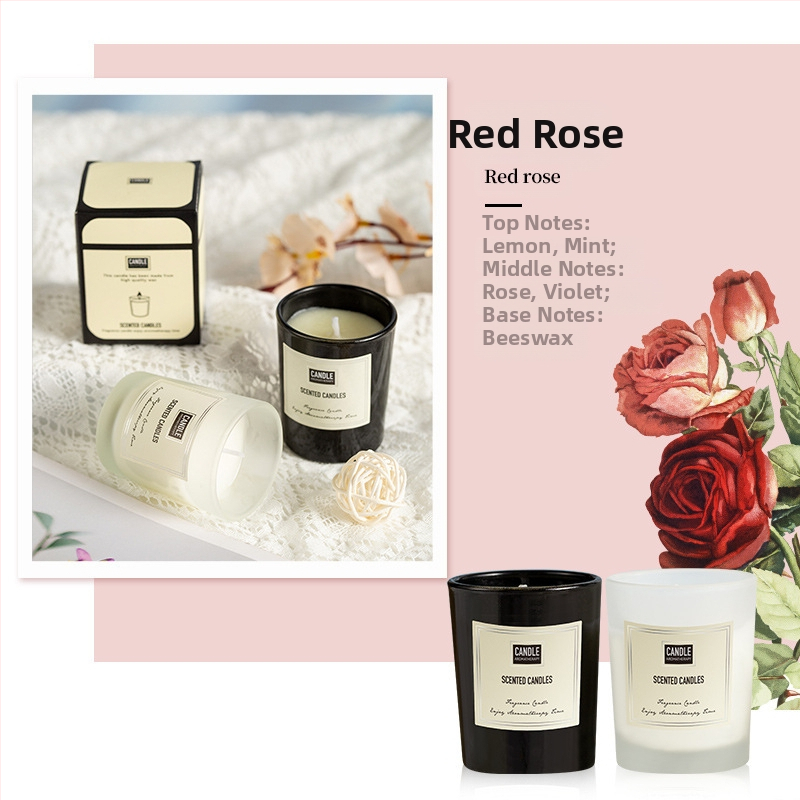 Aromaterapijas svece no sojas vaska, rokdarbs, cilindriska forma, OEM pielāgošana