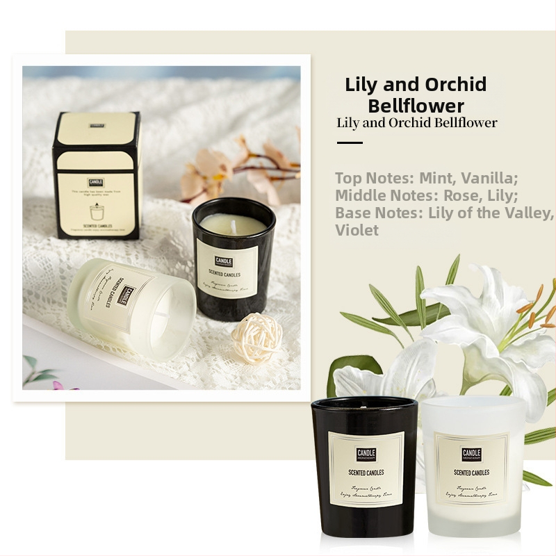 Aromaterapijas svece no sojas vaska, rokdarbs, cilindriska forma, OEM pielāgošana