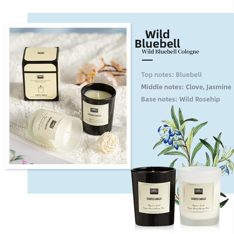 Aromaterapijas svece no sojas vaska, rokdarbs, cilindriska forma, OEM pielāgošana