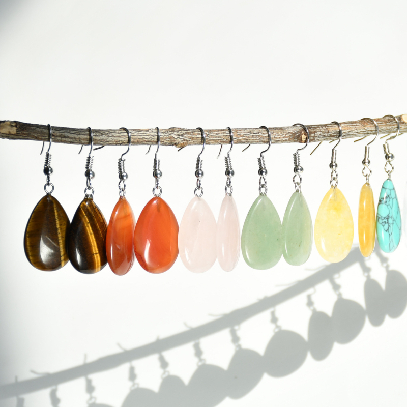 Fülbevalók, geometriai kialakítás kevert anyagokból, Youfei, 2024 tavasz, nemzeti trend, irodalmi és művészeti retro