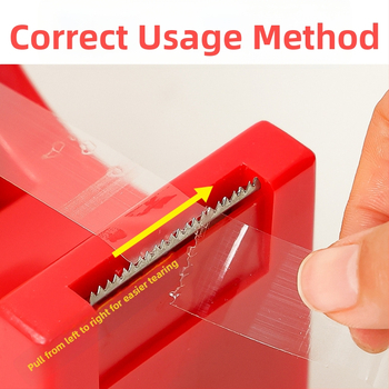 Transparentni držač trake s rezačom, plastični, model NO.6-NO.9, promjer osovine 25 mm, širina trake do 22 mm, neto težina 500 g