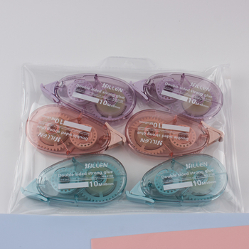 Σετ κόλλας με σημείων διόρθωσης και διπλής όψεως ταινία — ακρυλικό κολλητικό επί PET φιλμ, πάχος 1.8, για διακόσμηση σημειωματάριων, δυνατότητα εκτύπωσης λογότυπου