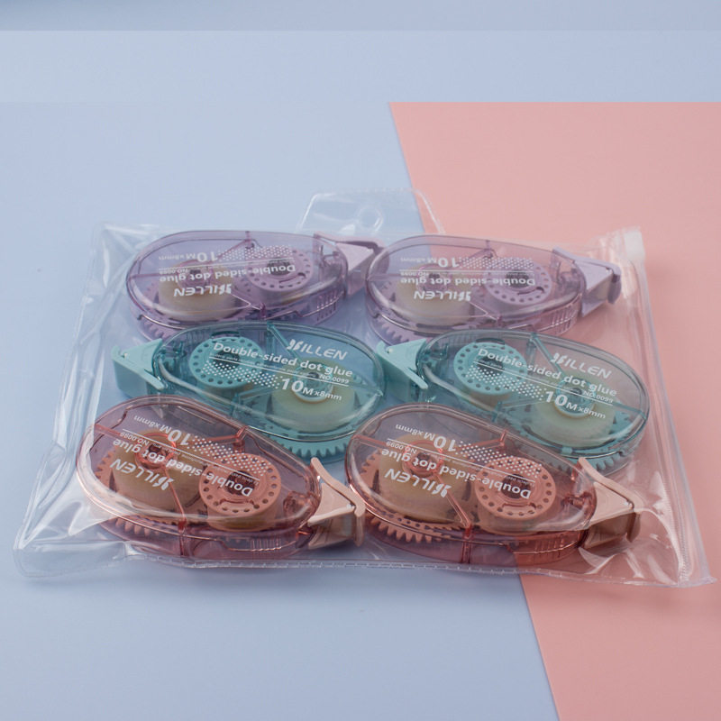 Комплект точково коригираща лента и двустранна лента — акрилово лепило върху PET филм, дебелина 1.8, за декориране на тетрадки, печат на лого наличен