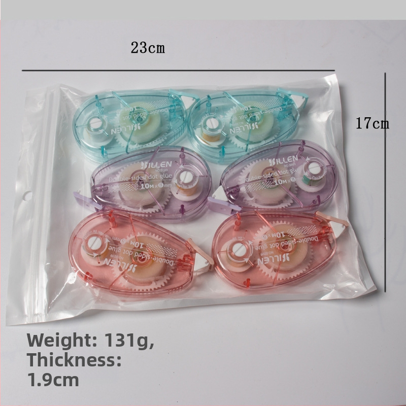 Комплект точково коригираща лента и двустранна лента — акрилово лепило върху PET филм, дебелина 1.8, за декориране на тетрадки, печат на лого наличен