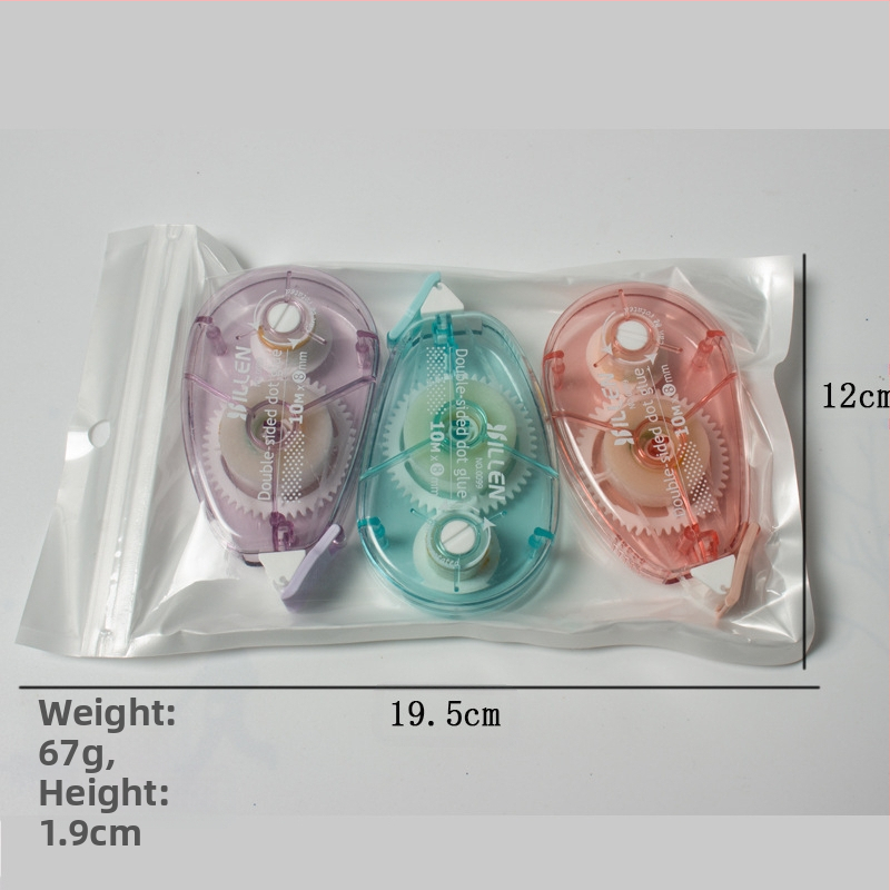 Комплект точково коригираща лента и двустранна лента — акрилово лепило върху PET филм, дебелина 1.8, за декориране на тетрадки, печат на лого наличен