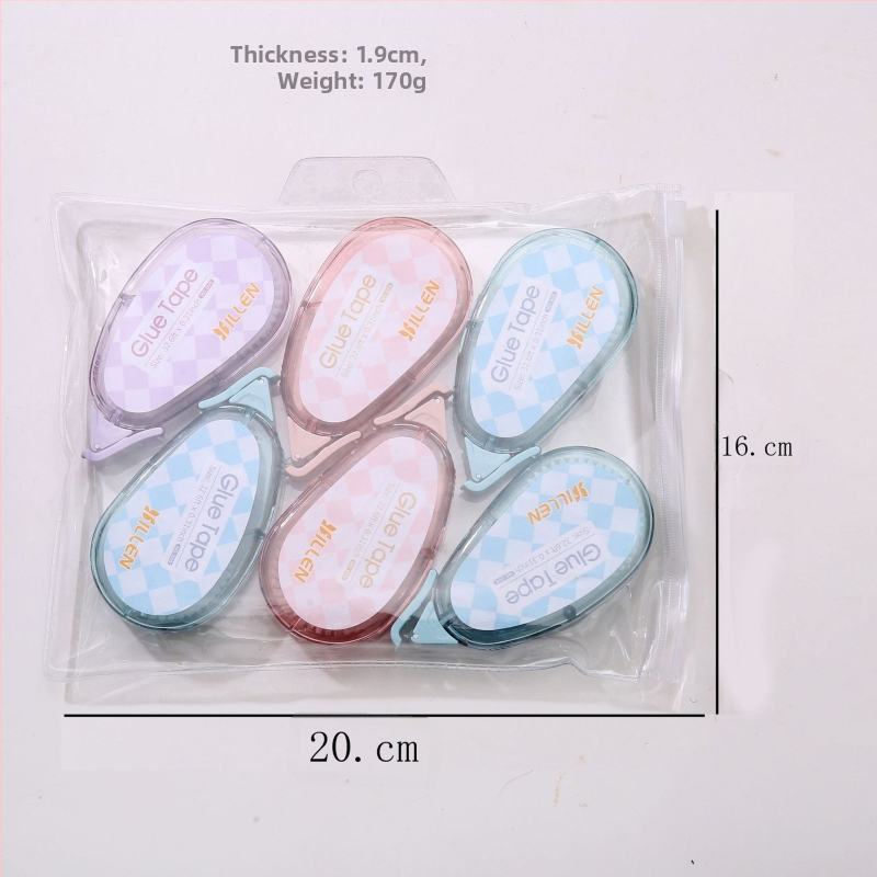Комплект точково коригираща лента и двустранна лента — акрилово лепило върху PET филм, дебелина 1.8, за декориране на тетрадки, печат на лого наличен