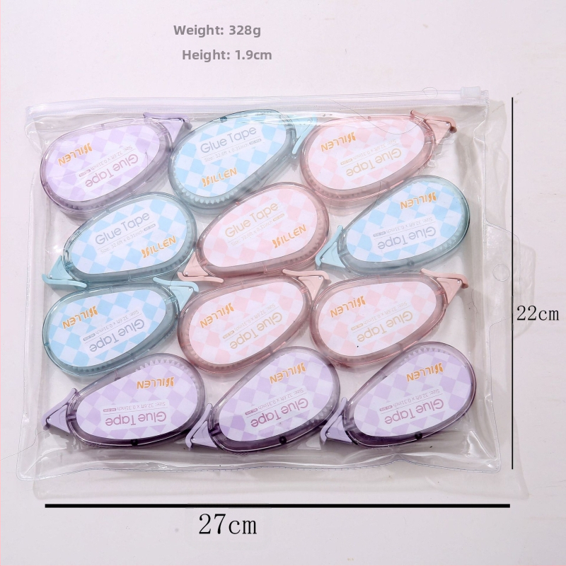 Комплект точково коригираща лента и двустранна лента — акрилово лепило върху PET филм, дебелина 1.8, за декориране на тетрадки, печат на лого наличен