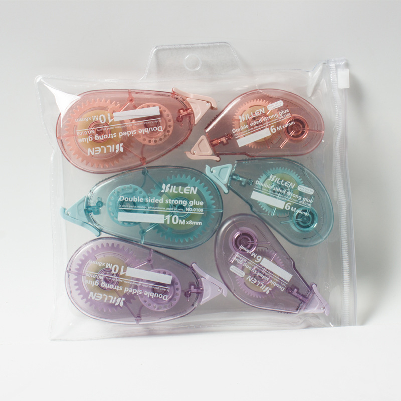 Комплект точково коригираща лента и двустранна лента — акрилово лепило върху PET филм, дебелина 1.8, за декориране на тетрадки, печат на лого наличен