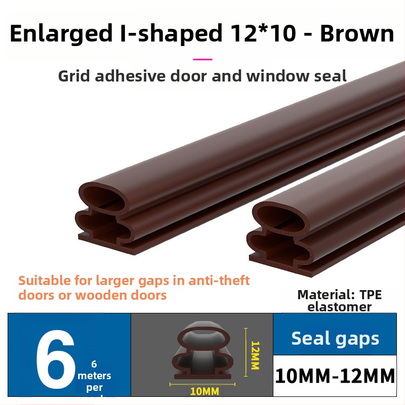 Bandă de etanșare pentru ferestre și uși – izolare fonică, antișoc, impermeabilă, autoadezivă; tip D și tip U; modelul 003