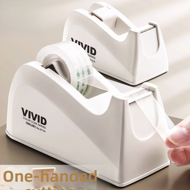 Прозрачен резач за лента с подставка, пластмасов корпус