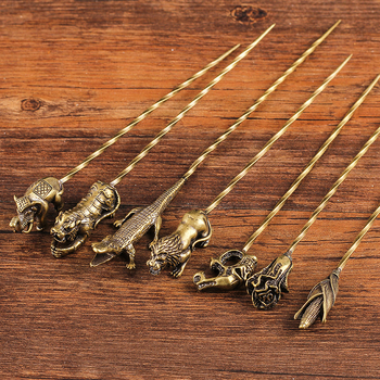 Sárgaréz spirálos cigarettás ventilációs tű – hamutartó, minimalist dohányzó kiegészítő, 200 darabos csomag