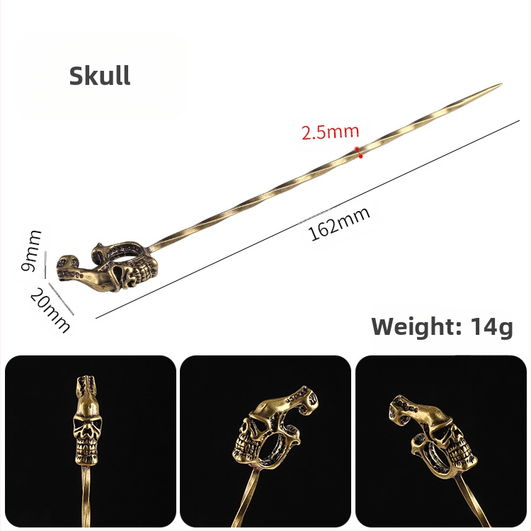 Sárgaréz spirálos cigarettás ventilációs tű – hamutartó, minimalist dohányzó kiegészítő, 200 darabos csomag