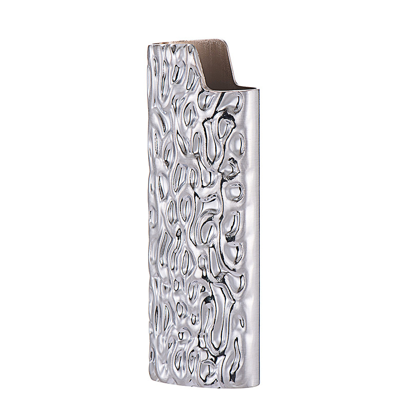 Metalno kućište za zapaljivač BIC J6 – teksturirani omotač, trodimenzionalna čvrsta metalna oklop