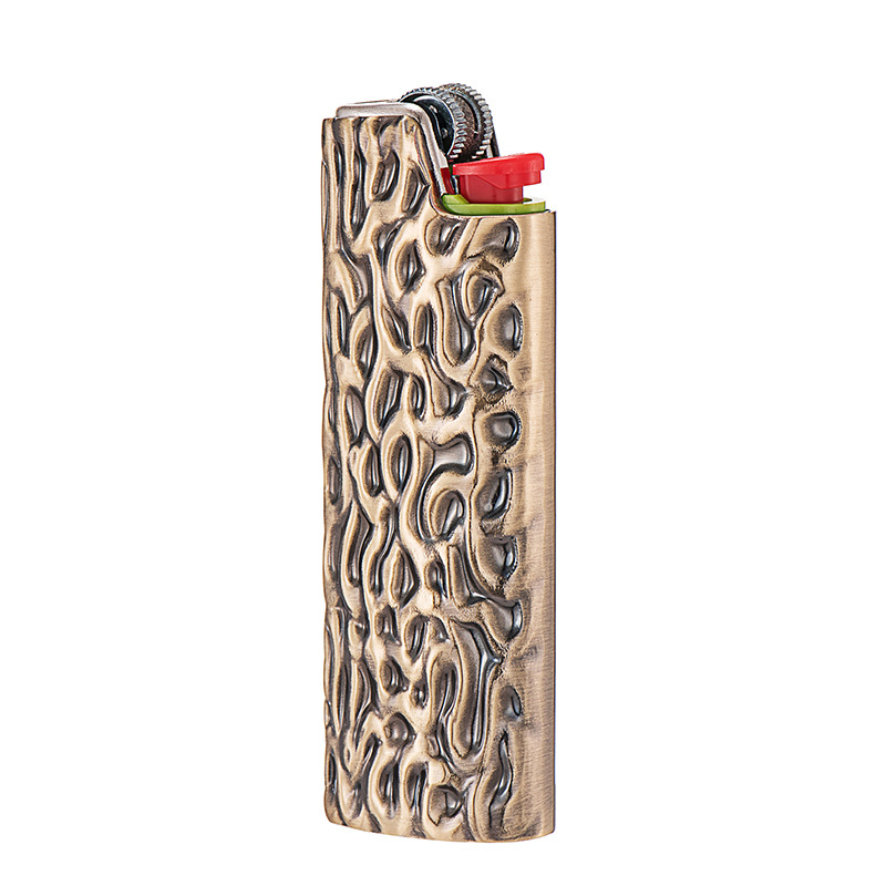 Metalno kućište za zapaljivač BIC J6 – teksturirani omotač, trodimenzionalna čvrsta metalna oklop