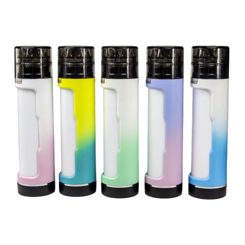 Ručni plastični grinder za cigarete s dvostrukim cijevima, sve-u-jednom, s funkcijom skupljanja, Somgar brend, prilagodljiva obrada