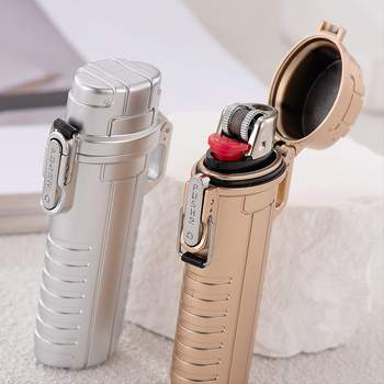 Σετ τεσσάρων τεμαχίων αδιάβροχη θήκη για τσιγάρα και κάλυμμα αναπτήρα, συμβατό με Bic J6 αναπτήρα, πλαστικό, δυνατότητα προσαρμογής και εκτύπωσης λογότυπου