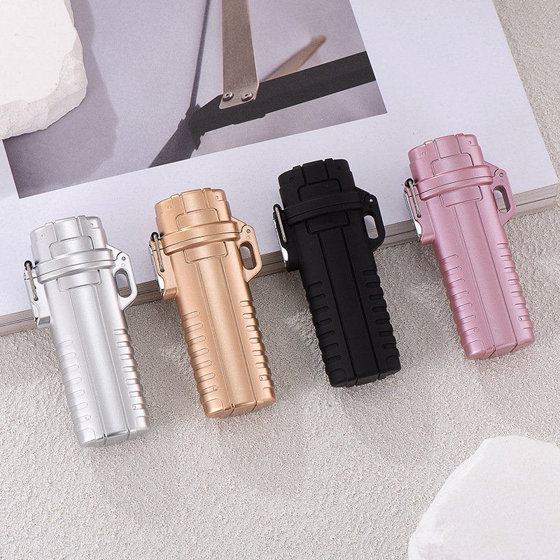 4-komadni set vodootpornih kućišta za cigarete i poklopca za upaljač, kompatibilan s Bic J6, plastični, mogućnost prilagodbe, otisak logotipa