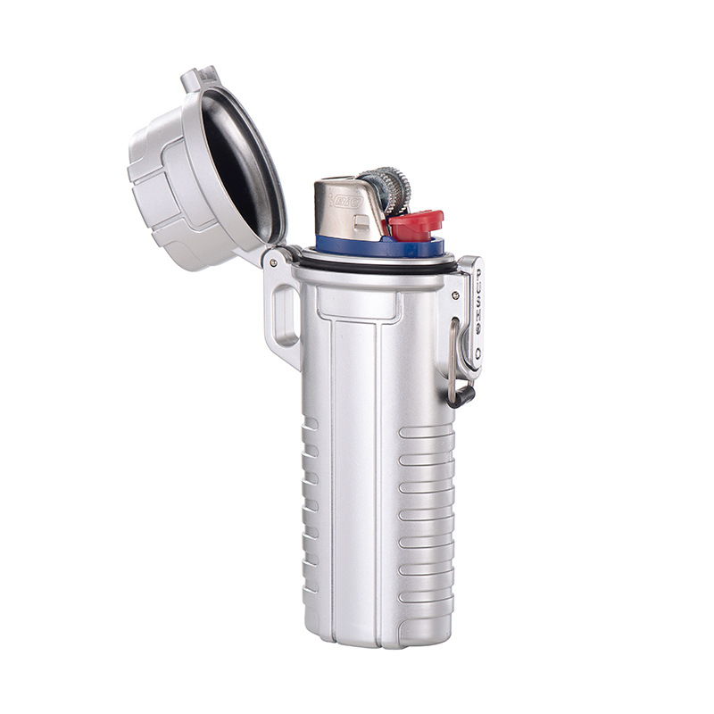 4-komadni set vodootpornih kućišta za cigarete i poklopca za upaljač, kompatibilan s Bic J6, plastični, mogućnost prilagodbe, otisak logotipa