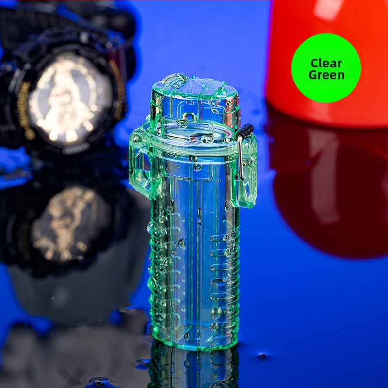 4-komadni set vodootpornih kućišta za cigarete i poklopca za upaljač, kompatibilan s Bic J6, plastični, mogućnost prilagodbe, otisak logotipa