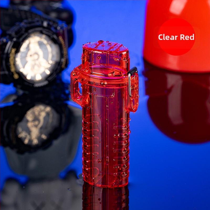 4-komadni set vodootpornih kućišta za cigarete i poklopca za upaljač, kompatibilan s Bic J6, plastični, mogućnost prilagodbe, otisak logotipa