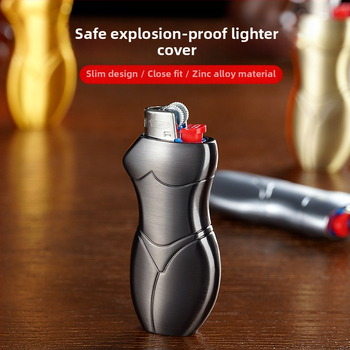 909-J5 Yafeng θήκη φλογιστή από κράμα μετάλλων, δημιουργικός σχεδιασμός σε ανθρώπινο σχήμα, δυνατότητα εκτύπωσης λογότυπου, εξατομίκευση διαθέσιμη, σετ 500 τεμάχια