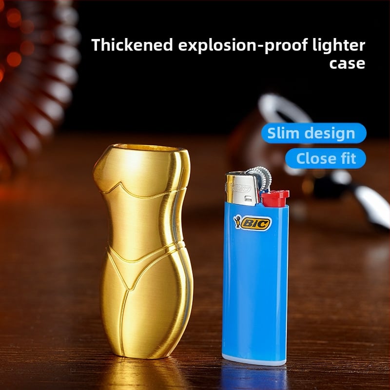 909-J5 Yafeng метална сплав корпус за запалка, човекообразен творчески дизайн, възможност за печат на лого, персонализация, опаковка 500 бр.