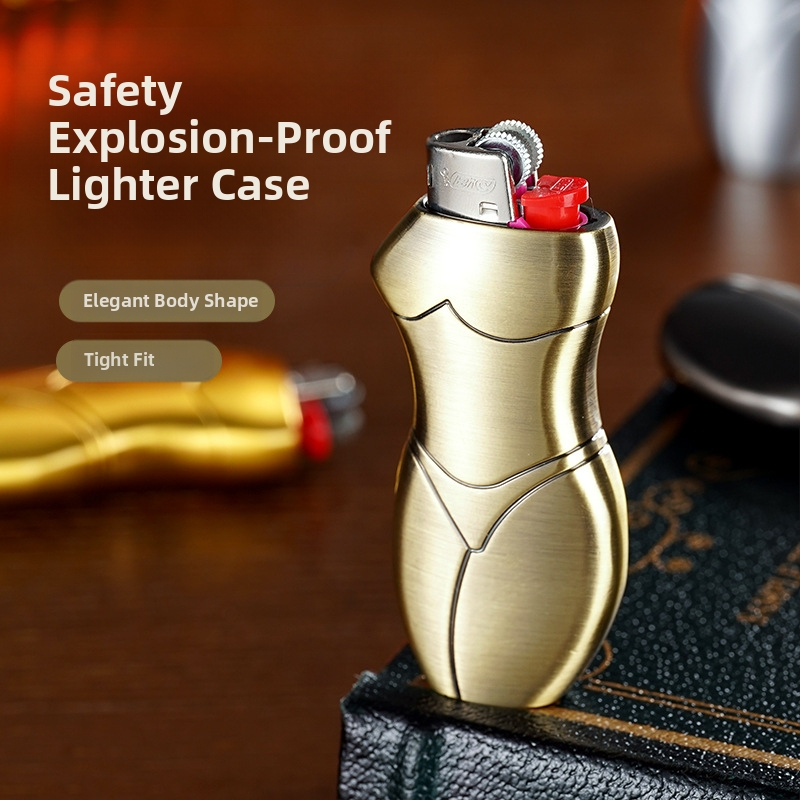 909-J5 Yafeng метална сплав корпус за запалка, човекообразен творчески дизайн, възможност за печат на лого, персонализация, опаковка 500 бр.